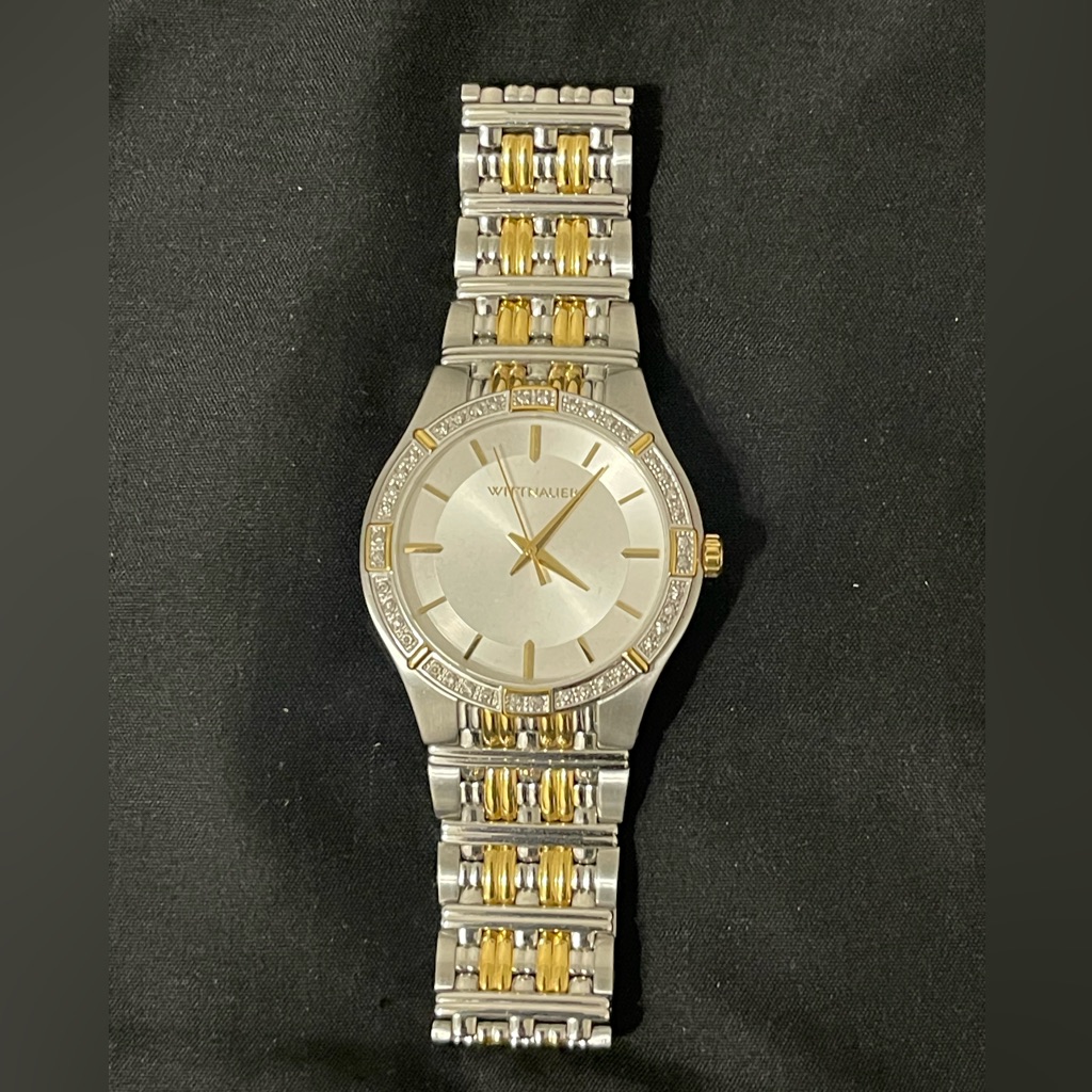 Wittnauer Mens Silver Dial Watch Two Tone Wn3081 Brand New Without Box Wittnauer Mens Silver Dial Watch Two Tone Wn3081 Brand New Without Box